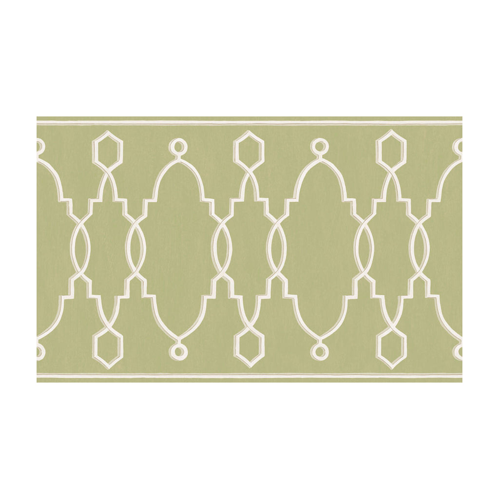 Parterre Border - Leaf Green Light Green By Cole & Son |  | Borders Wallcovering Print