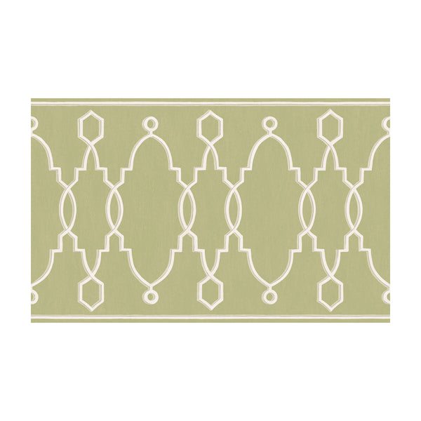 Parterre Border - Leaf Green Light Green By Cole & Son |  | Borders Wallcovering Print