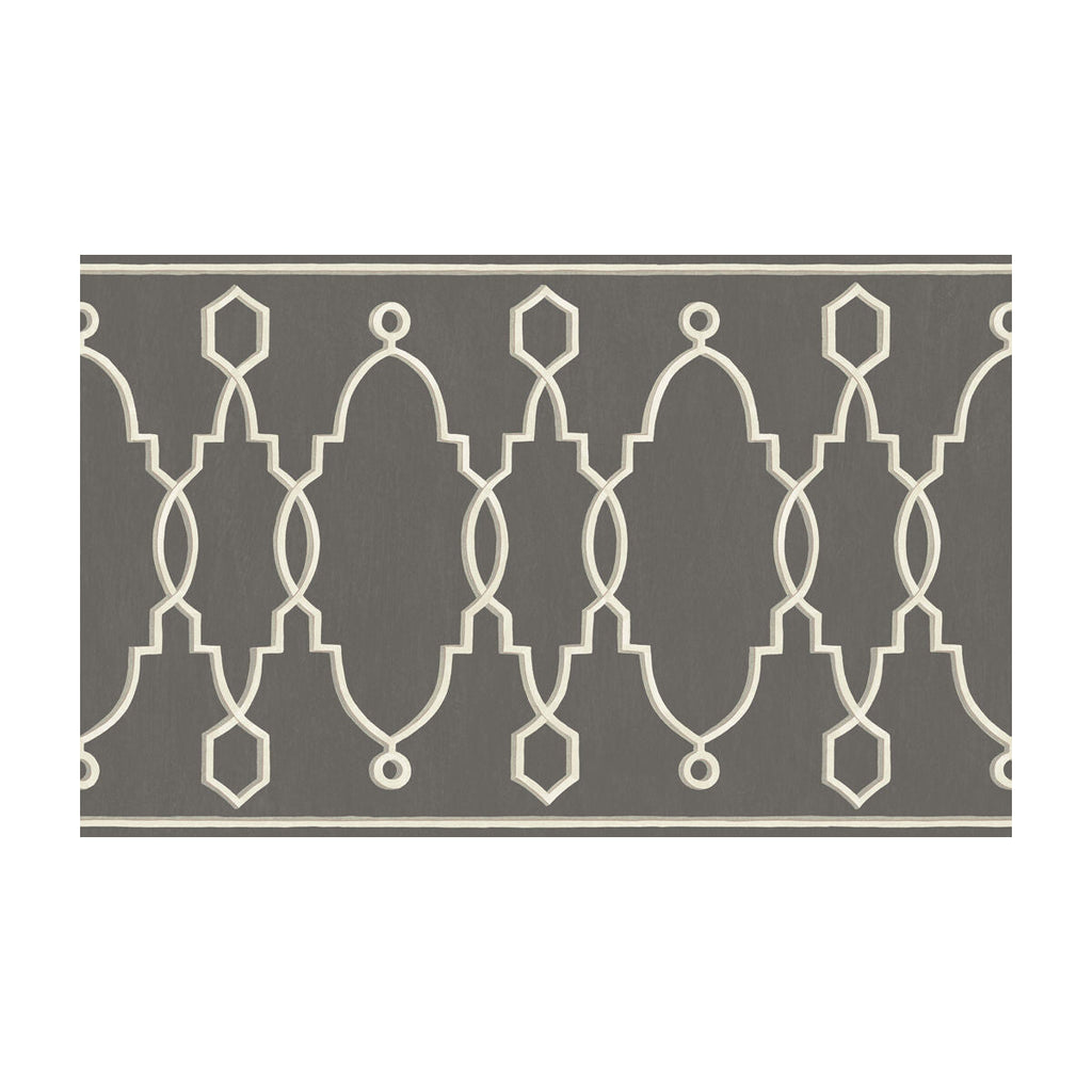 Parterre Border - Charcoal Charcoal By Cole & Son |  | Borders Wallcovering Print