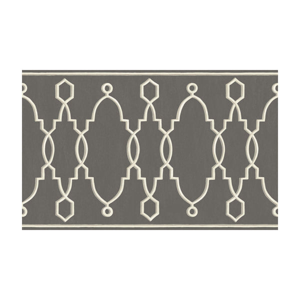 Parterre Border - Charcoal Charcoal By Cole & Son |  | Borders Wallcovering Print