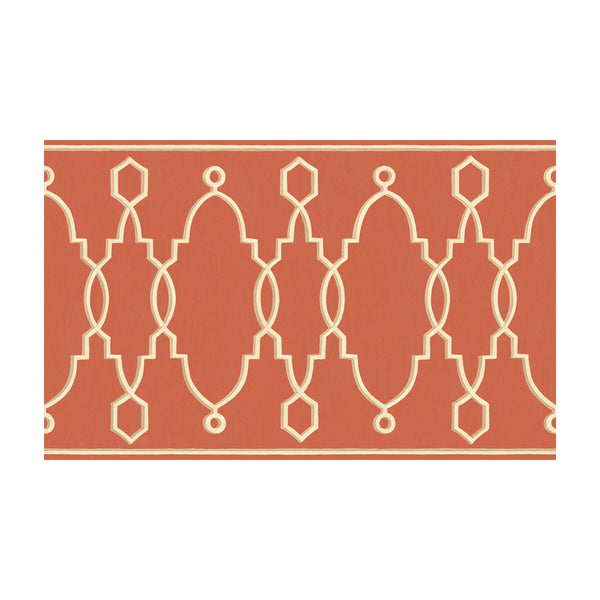 Parterre Border - Red Rust By Cole & Son |  | Borders Wallcovering Print