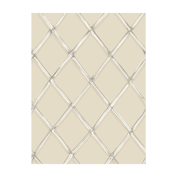 Bagatelle - Stone Beige By Cole & Son |  |Diamond Geometric Wallcovering Print