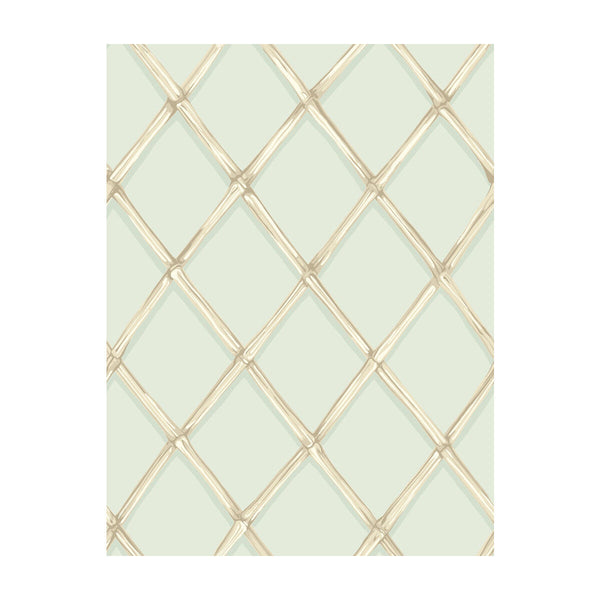 Bagatelle - Duck Egg Light Blue By Cole & Son |  |Diamond Geometric Wallcovering Print
