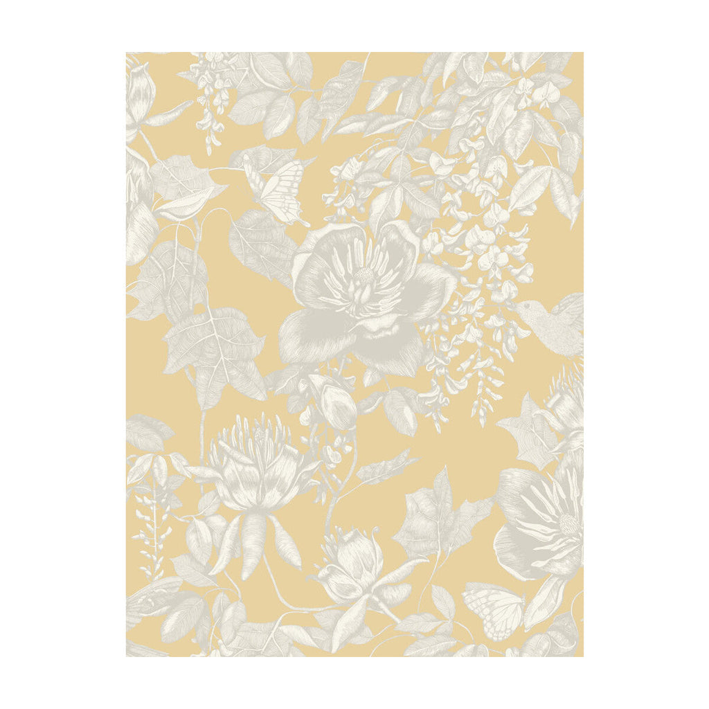 Tivoli - Yellow Yellow By Cole & Son |  |Animal/Insects Botanical & Floral Wallcovering Print