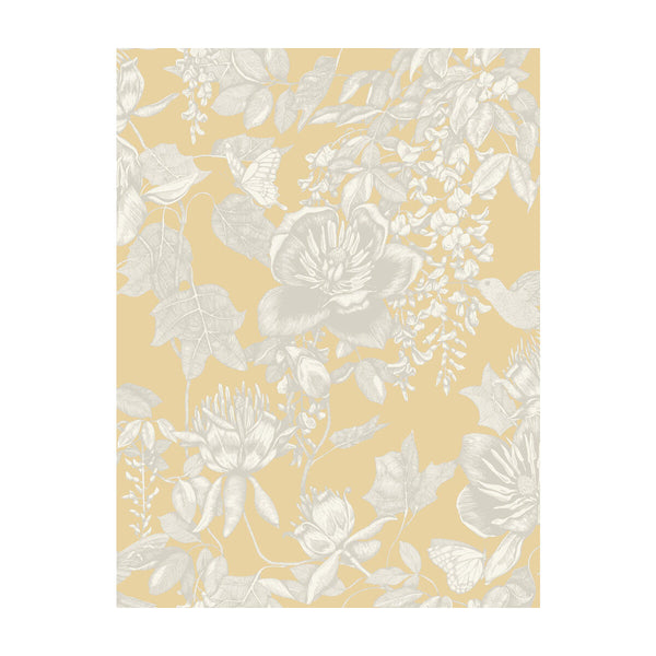 Tivoli - Yellow Yellow By Cole & Son |  |Animal/Insects Botanical & Floral Wallcovering Print