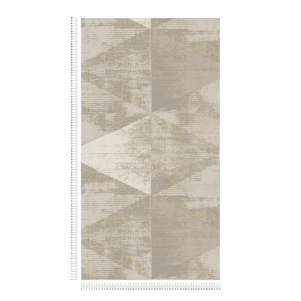 Geo Effect Beige Wallcovering | AS Creation