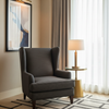 Storm Bay - Black Upholstered Chair | Architectural Fabrics