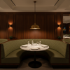 West End - Parrot Upholstered Banquette | Architectural Fabrics