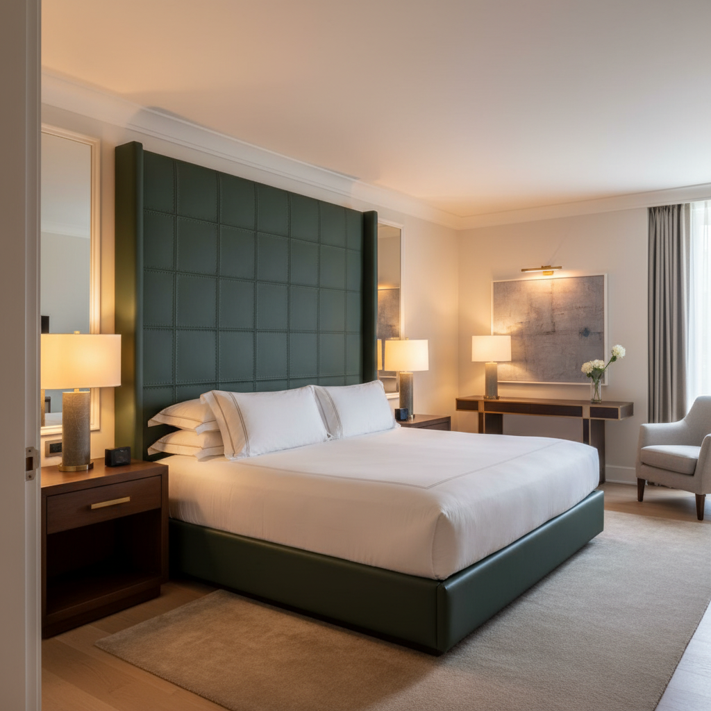 Puerto Plata - Forest Upholstered Headboard | Architectural Fabrics