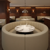 Linen Island - Moonlit Upholstered Banquette | Architectural Fabrics
