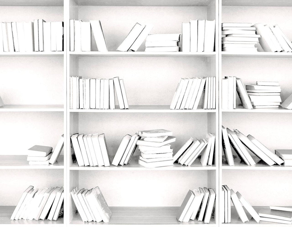 White Book Shelves