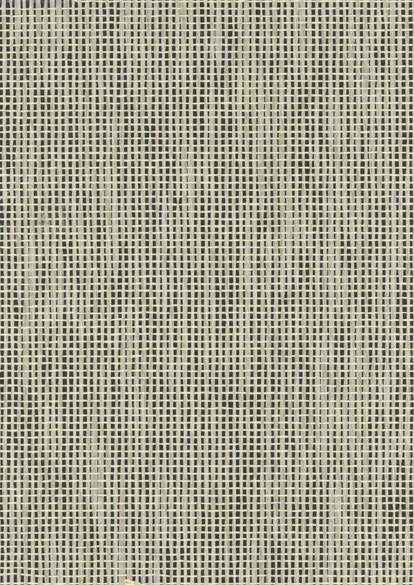 Amelia Island-Black Paper Weave Wallcovering | Phillipe Romano
