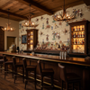 The Original Yeeha 1950's Cowboy Mid-Century Modern | Architectural Wallcoverings - Western Bar Room Setting
