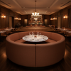 Aarden - Russet Clay Silicone Hybrid Upholstered Banquette | Architectural Fabrics