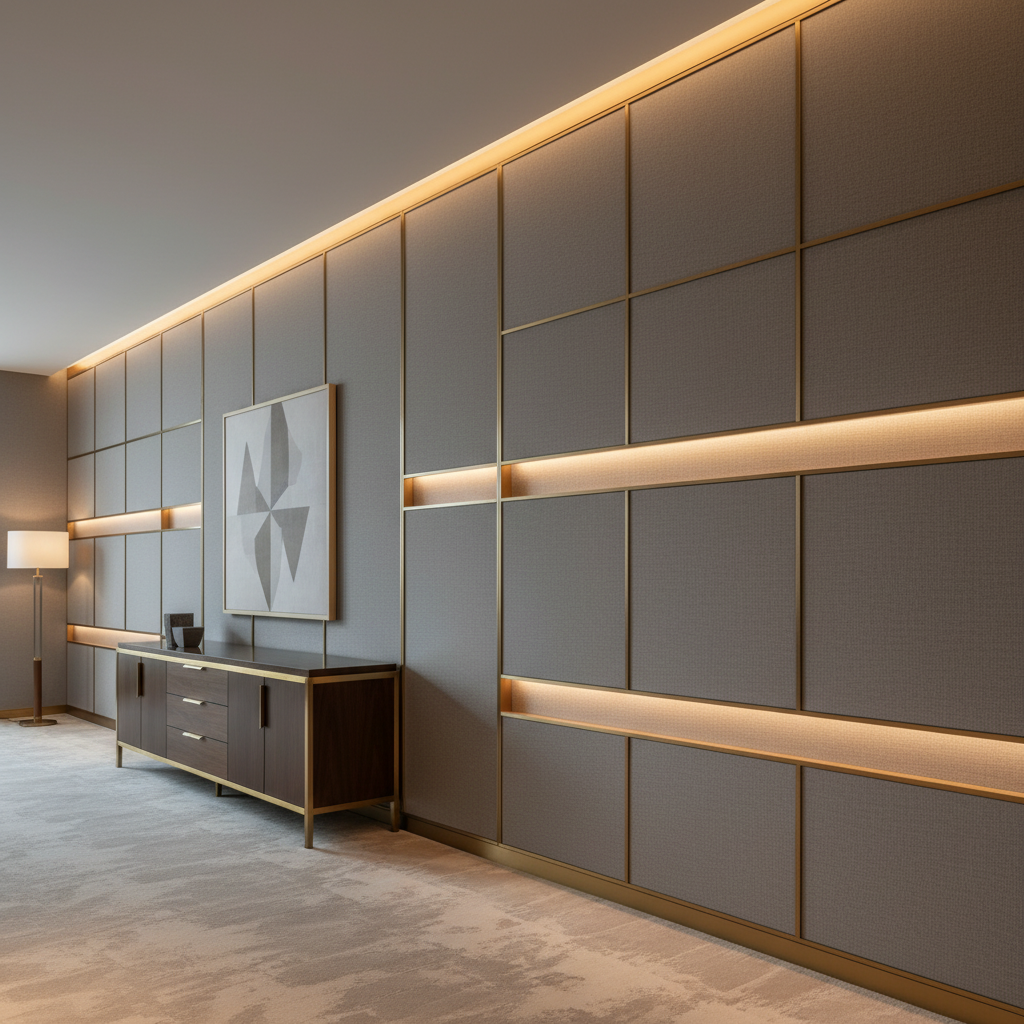 Maya Riviera - Flint Upholstered Wall Panel | Architectural Fabrics