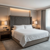 West Indian Lily - Graphite Upholstered Headboard | Architectural Fabrics