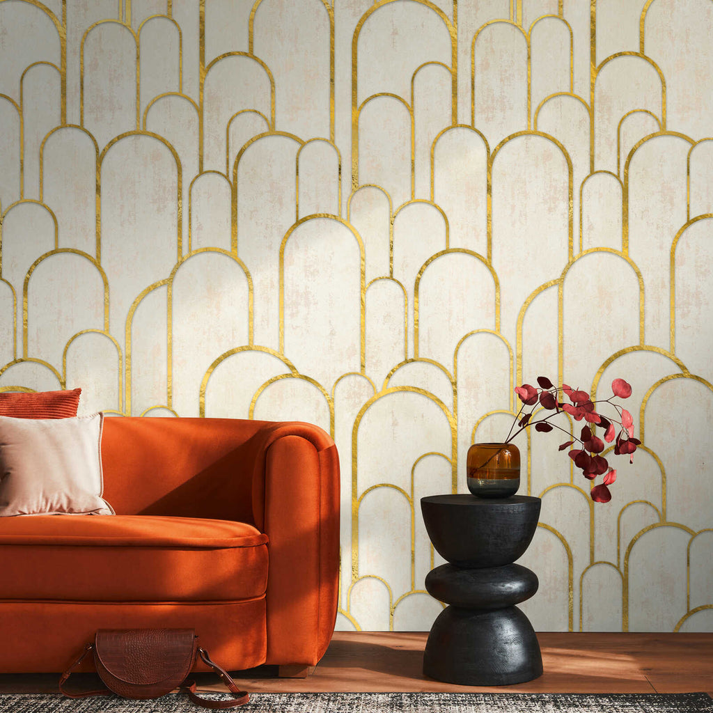 Livingwalls Design Panel the Wall 3 Cream Wallcovering | AS Creation