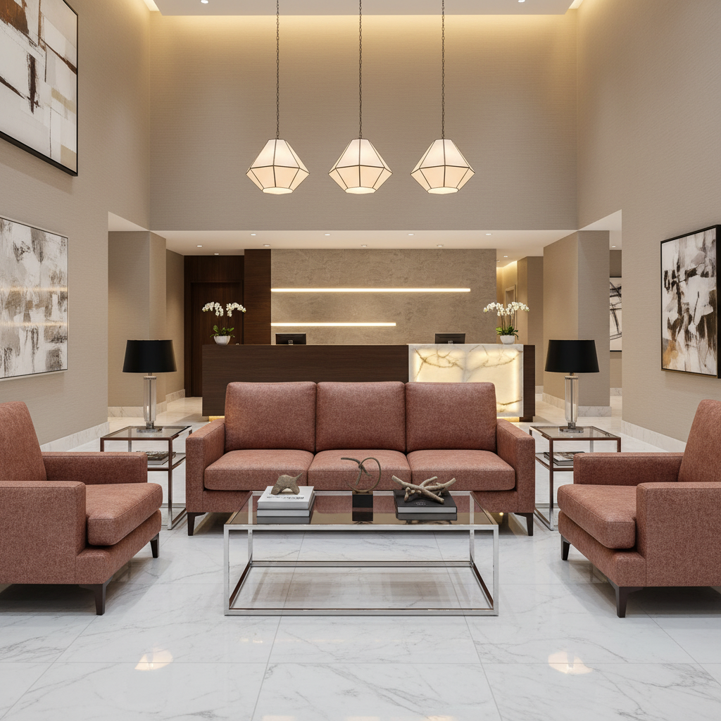 Punch Bowl - Madder Upholstered Sofa | Architectural Fabrics