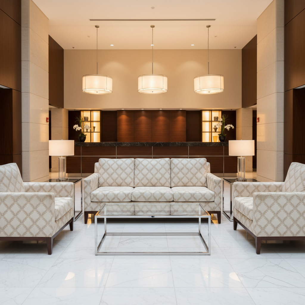 Thatch Cay - White Upholstered Sofa | Architectural Fabrics
