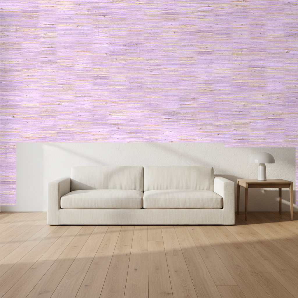 Nantucket Grasscloth Rose Bisque Wallcovering | Phillipe Romano room setting