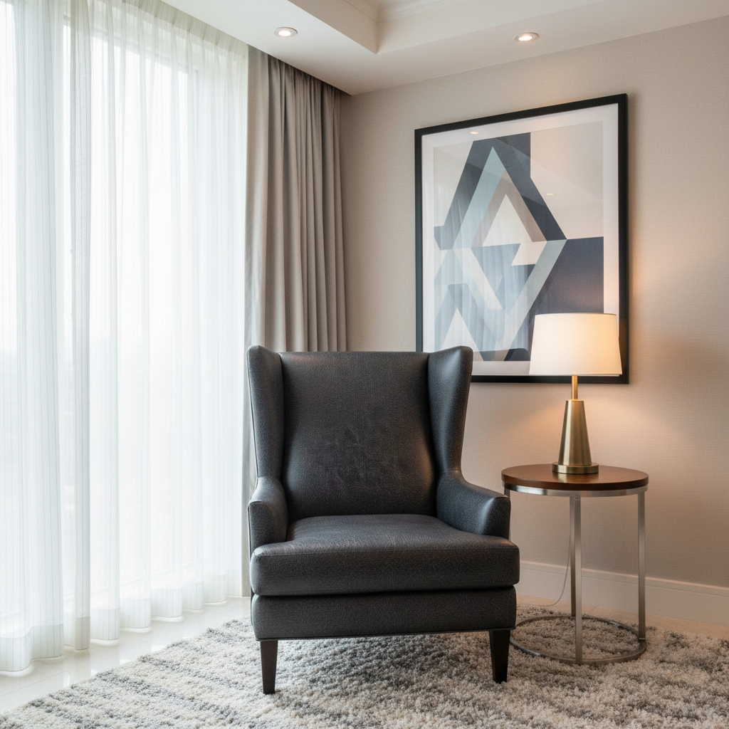 Alamo - Deep Sea Performance Vinyl Upholstered Chair | Architectural Fabrics