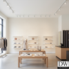 Marseilles Vinyl | Hollywood Wallcoverings - Retail Showroom commercial room setting
