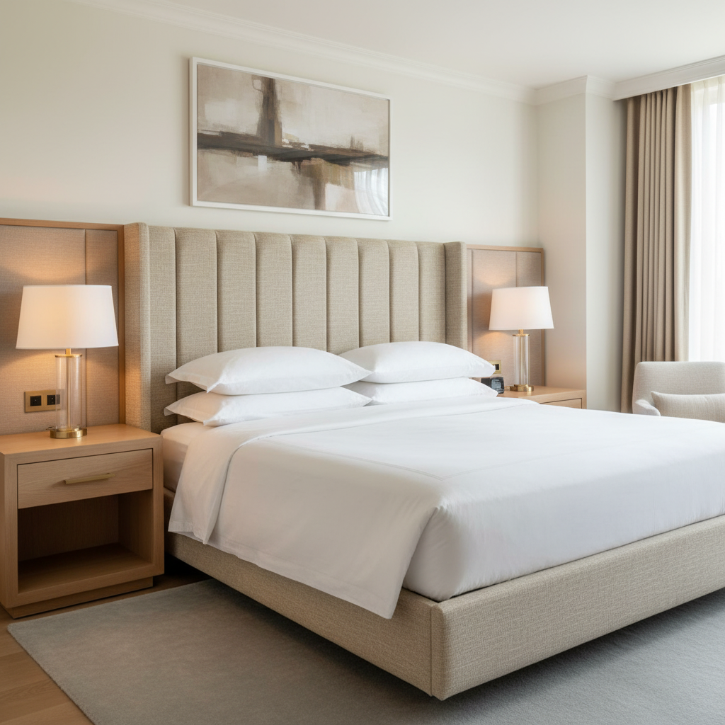 Rattan Bay - Natural Upholstered Headboard | Architectural Fabrics
