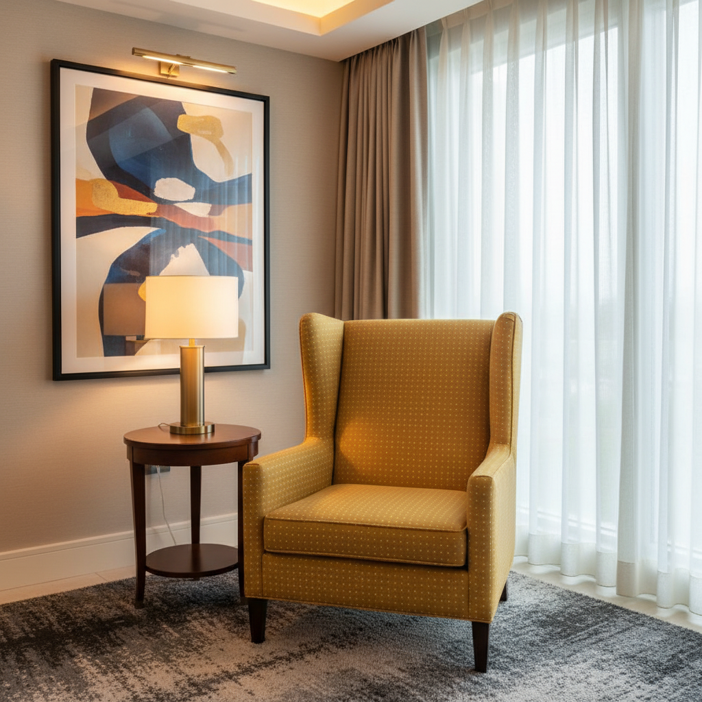 Analog - Goldenrod Etched Polyurethane Upholstered Chair | Architectural Fabrics