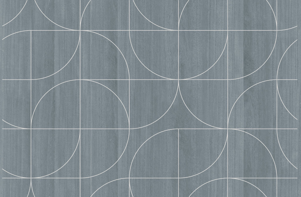 Narragansett-Pewter Wood Veneer Wallcovering | Phillipe Romano — WOOD-501190