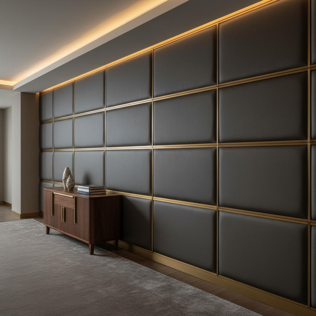 Nassau - Pitch Upholstered Wall Panel | Architectural Fabrics