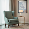 Fine Ribbed Texture Seafoam Green Upholstered Chair | Architectural Fabrics