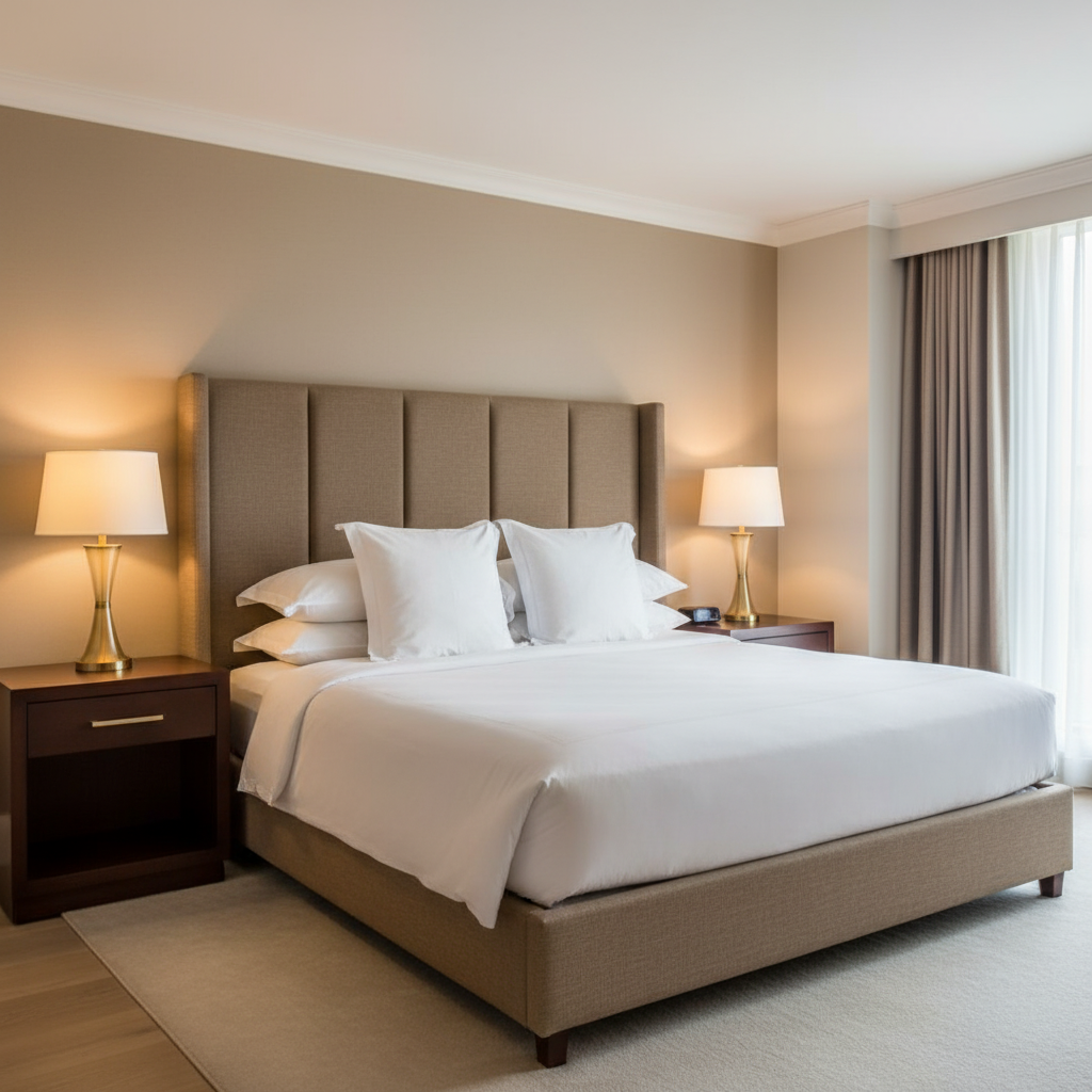 Triangle Reef - Latte Upholstered Headboard | Architectural Fabrics