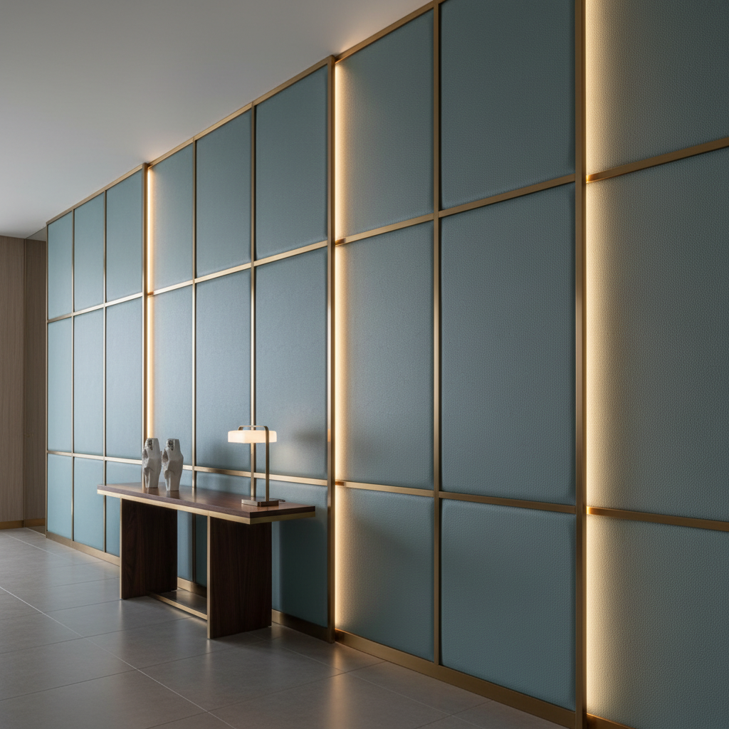 Turquoise Bay - Dive Upholstered Wall Panel | Architectural Fabrics