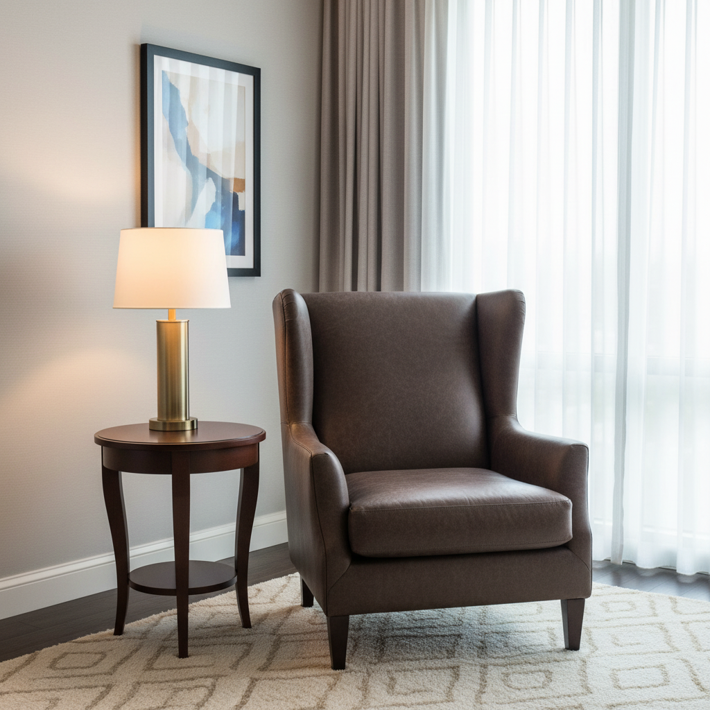 Vintage Harbor - Cocoa Upholstered Chair | Architectural Fabrics
