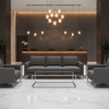 Soper Hole - Graphite Upholstered Sofa | Architectural Fabrics