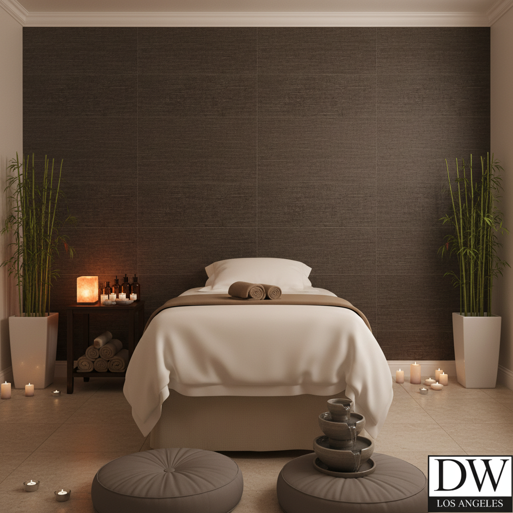 Marseilles Vinyl | Hollywood Wallcoverings - Healthcare Waiting Room commercial room setting