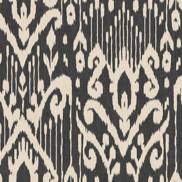Padmasalis Black, Black Wallcoverings | Newwall
