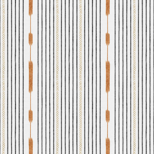 Huipil Black, Black Wallcoverings | Coordonné