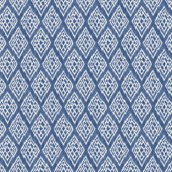 Kasuri Blue, Blue Wallcoverings | Newwall