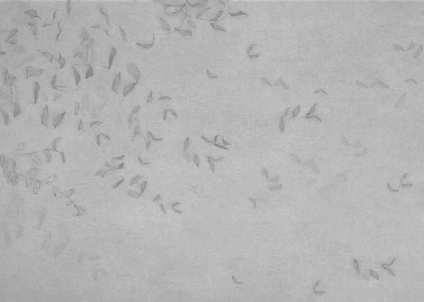 Leaves reflection Grey | Coordone Europe