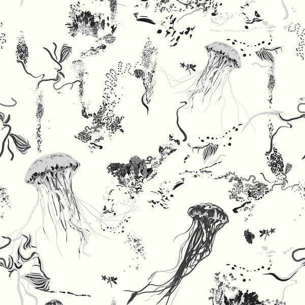 Jellyfish Ivory, Ivory Wallcoverings | Newwall