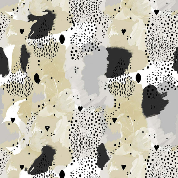 Love Leopard Caramel, Leopard Caramel Wallcoverings | Newwall