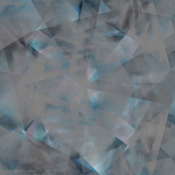 Spiral Chaos Blue, Blue Wallcoverings | Newwall