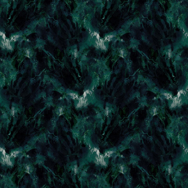 Beyond Nebulous Green Blue, Green Wallcoverings | Newwall