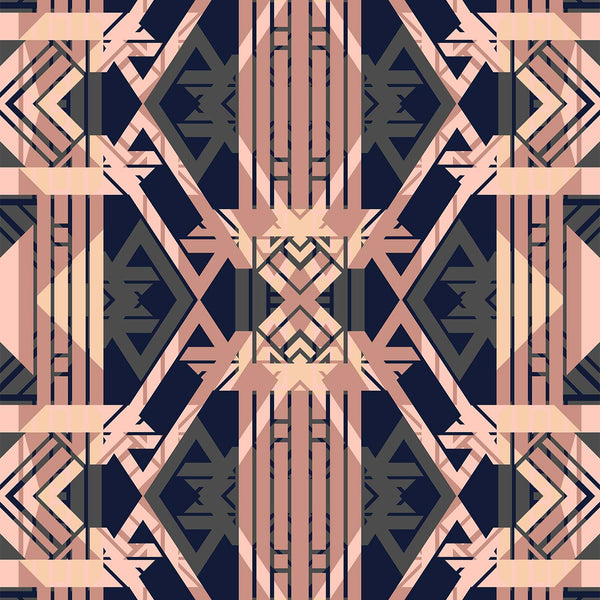 London Deco Peach, Deco Peach Wallcoverings | Newwall