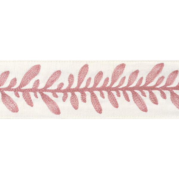 Calathea Tape Tapes &amp; Trims – Rose Fabric | Thibaut