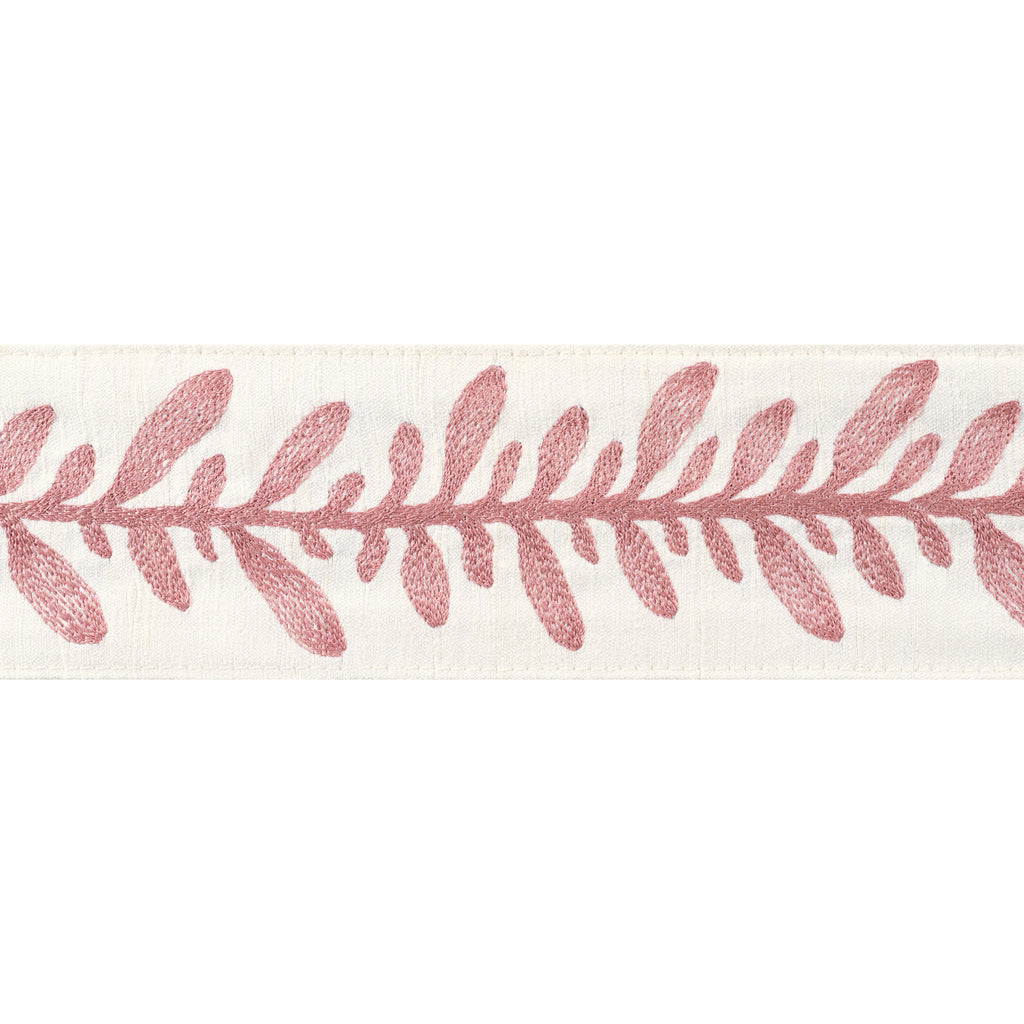 Calathea Tape Tapes &amp; Trims – Rose Fabric | Thibaut