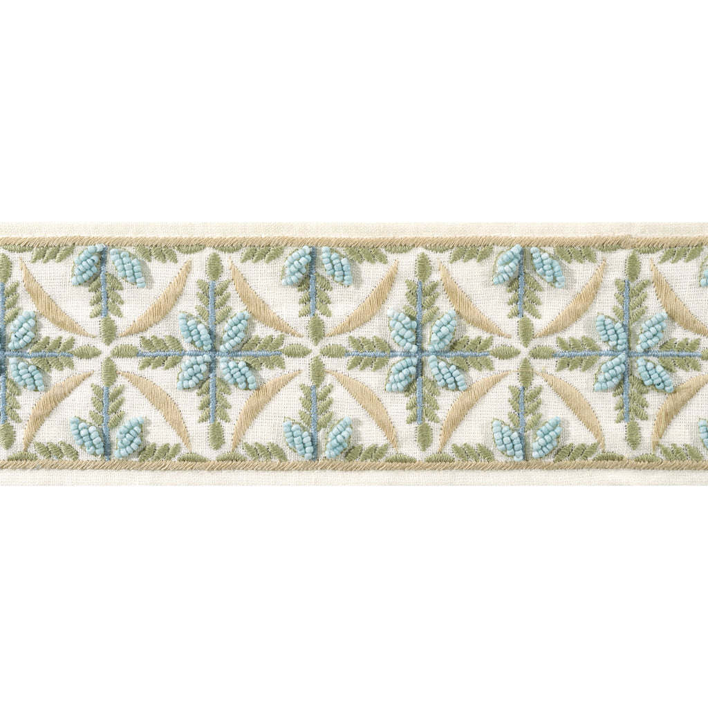 Leila Tape Tapes &amp; Trims (ae12341) – Aqua and Willow | Thibaut