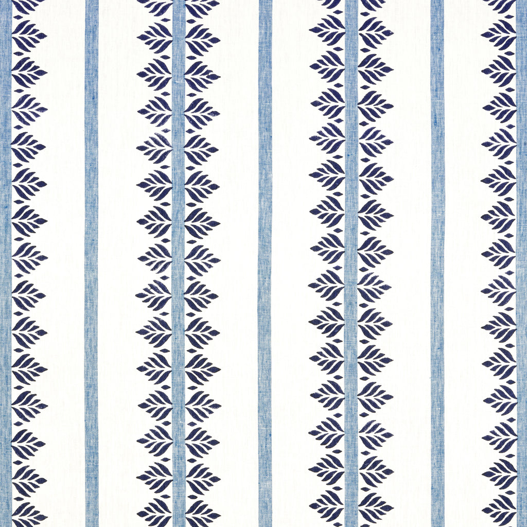 Fern Stripe - Navy Wallcovering | Thibaut