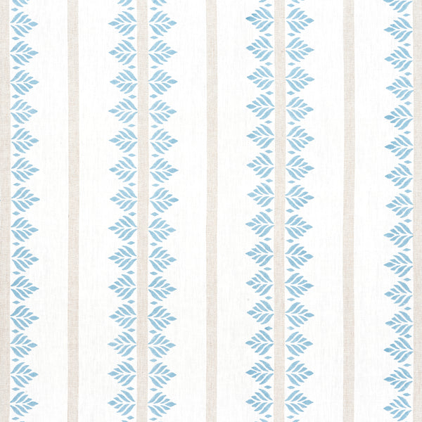 Fern Stripe - Spa Blue Wallcovering | Thibaut
